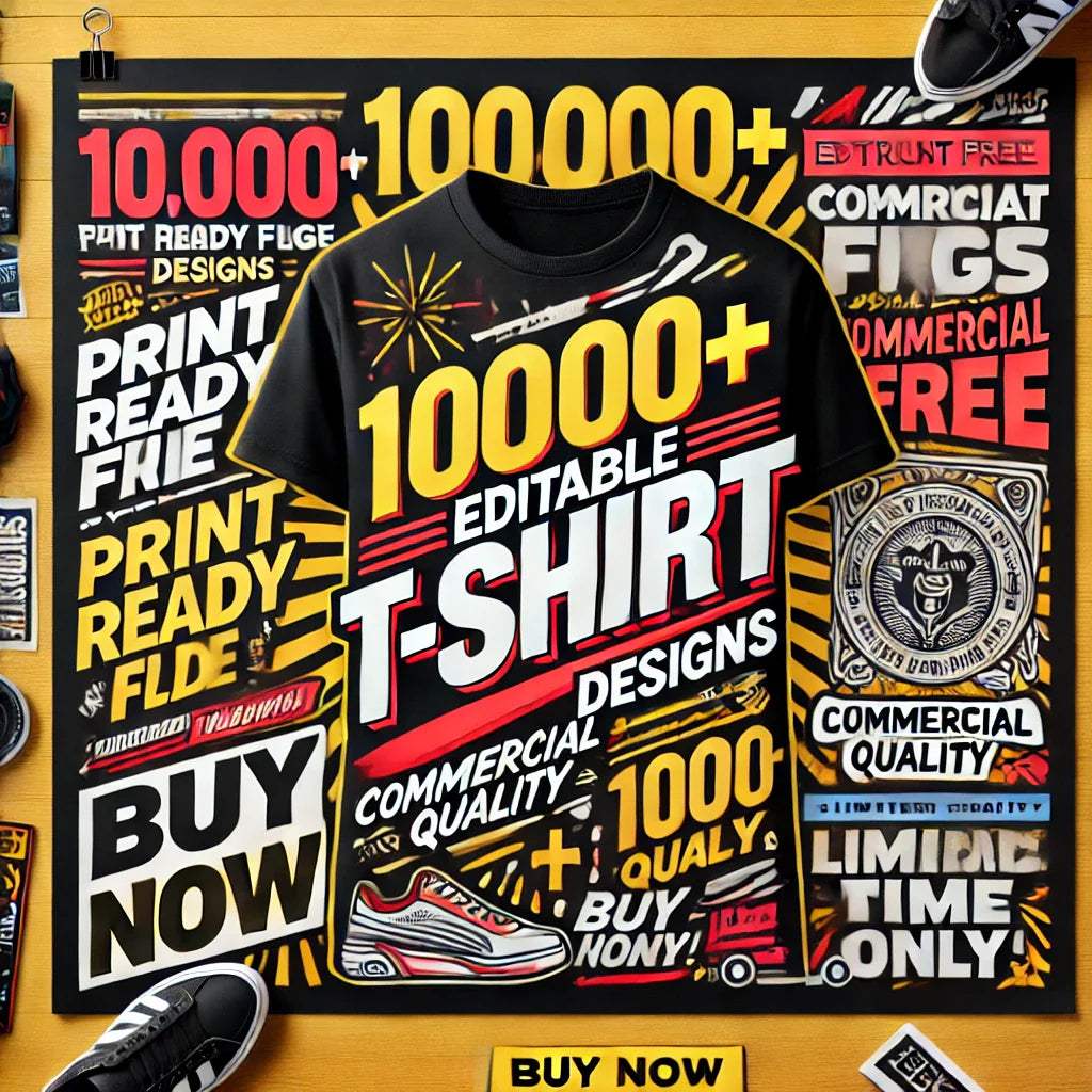 Unlock Your Creativity with 100,000+ Editable T-Shirt Designs for Your POD Business