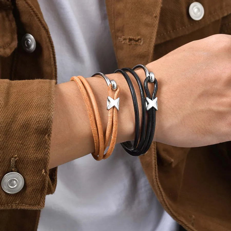 Elevate Your Style with Our Handmade Multi-Layer Leather Bracelet