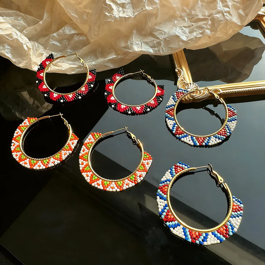 Elevate Your Style with Our Red Beaded Earrings