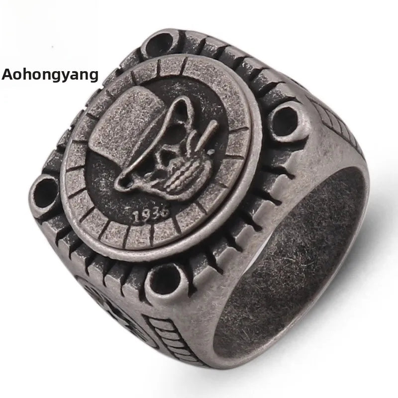 Discover the Unique Elegance of the Titanium Steel Skull Tube Ring