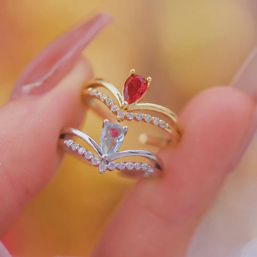 Elevate Your Style with the Princess Simple Zircon Ring