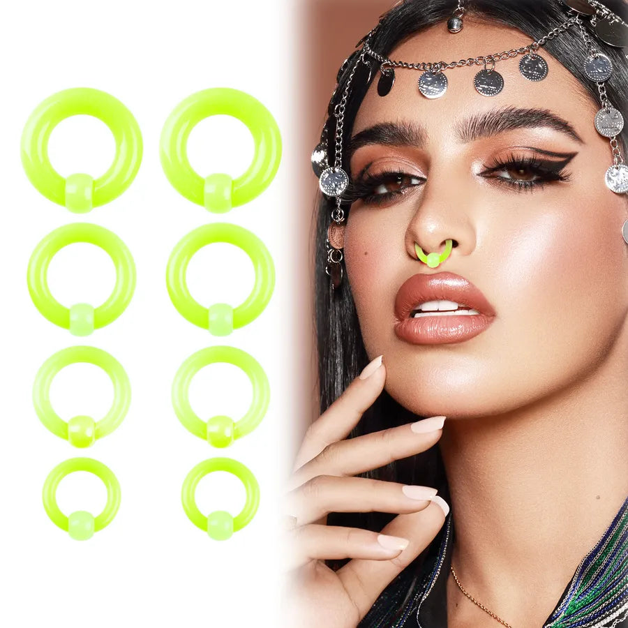 Elevate Your Style with Our Acrylic Single Ball Nose Ring: The Perfect Accessory for Every Occasion