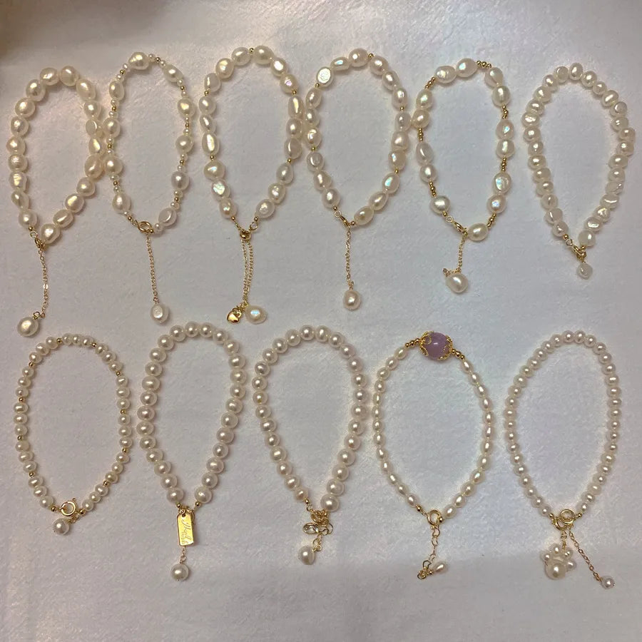 Elevate Your Style with Our Irregular Pearl Bracelet