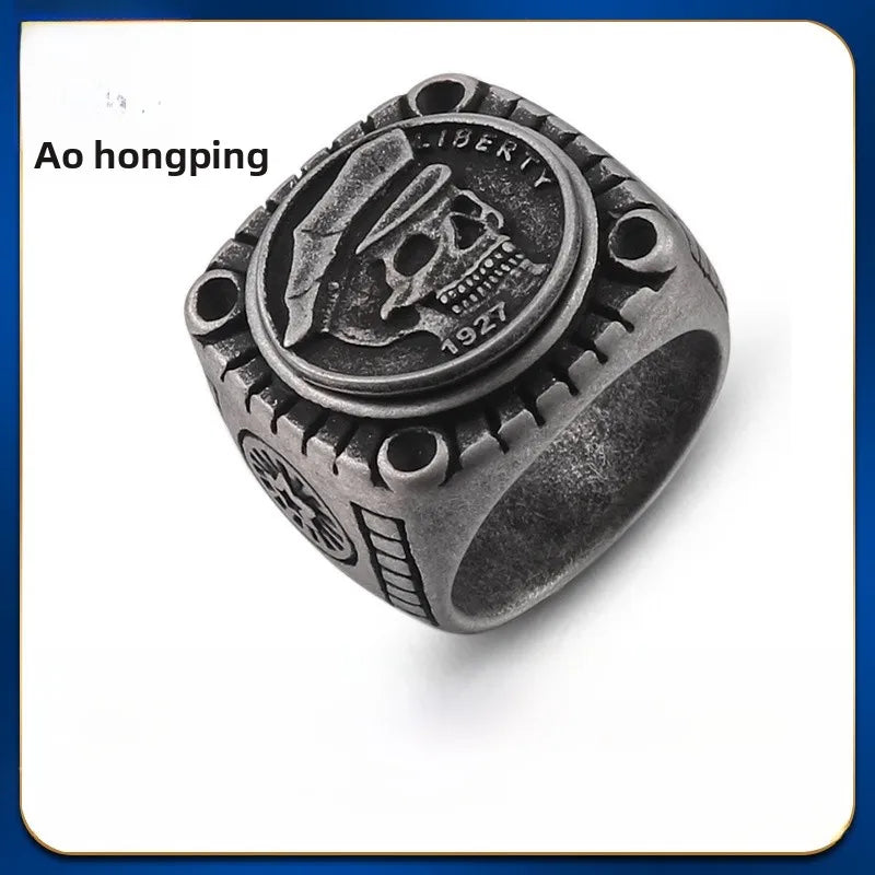 Elevate Your Style with the Skull Ring: A Vintage Military Inspired Accessory