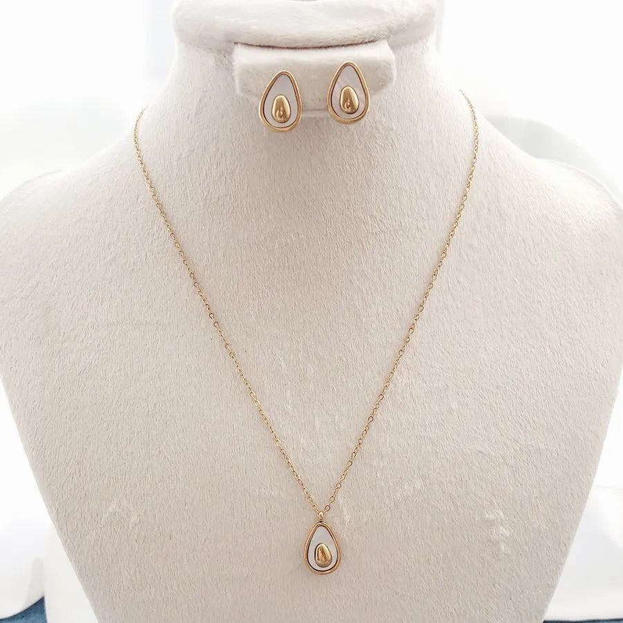Elegant Lady Fruit Water Droplets Jewelry Set - A Touch of Luxury