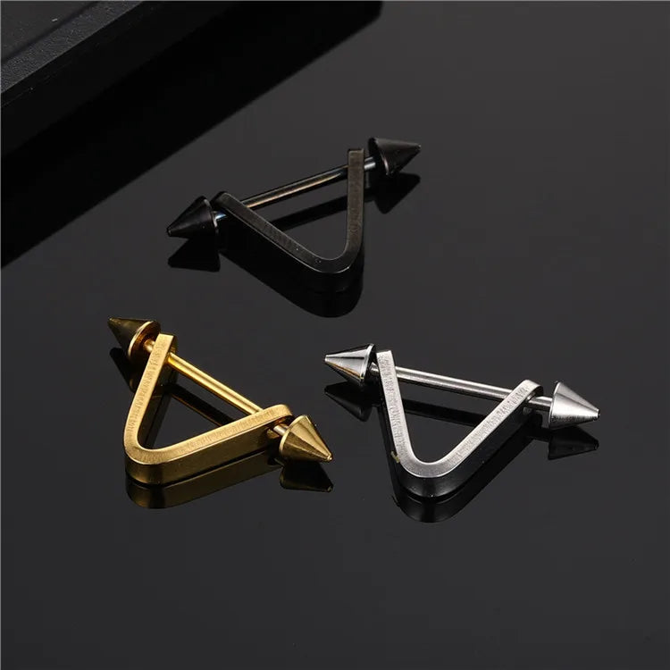 Elevate Your Style with Titanium Steel Arrowhead Earrings