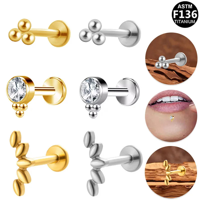 Elevate Your Style with Our Classic Geometric Lip Rings