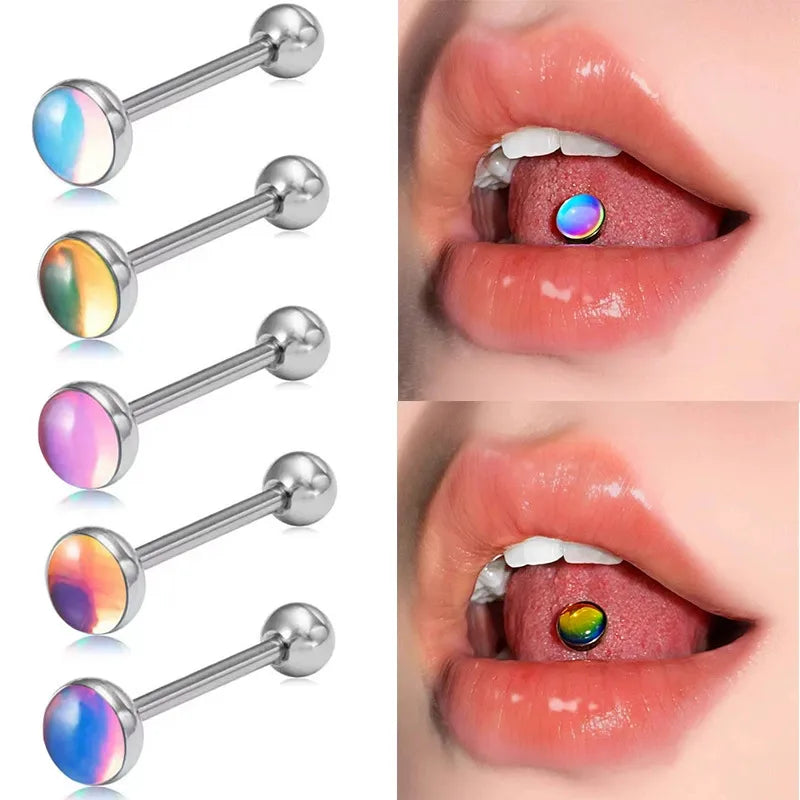 Discover the Elegance of Our Stainless Steel Tongue Barbell Piercing