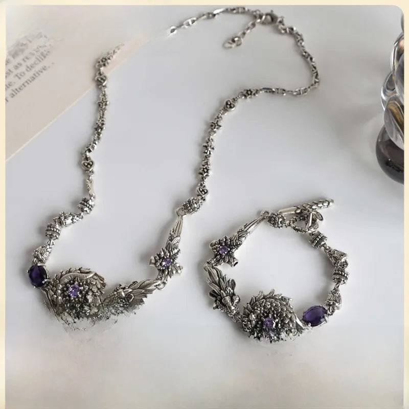 Elevate Your Style with the Gold Plated Dragon and Phoenix Necklace