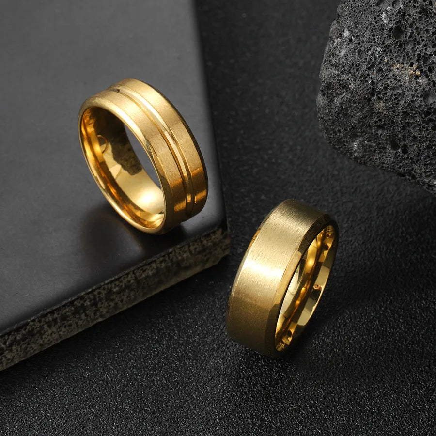 Elevate Your Style with Our Men's Titanium Steel Ring