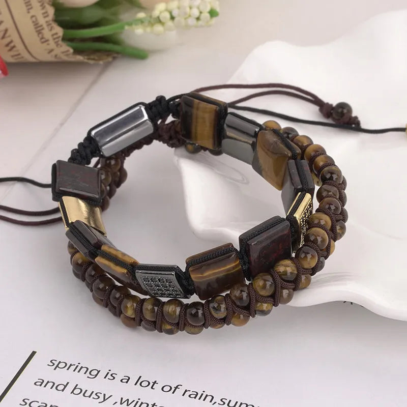 Elevate Your Style with Our Hand-Woven Bracelet Set