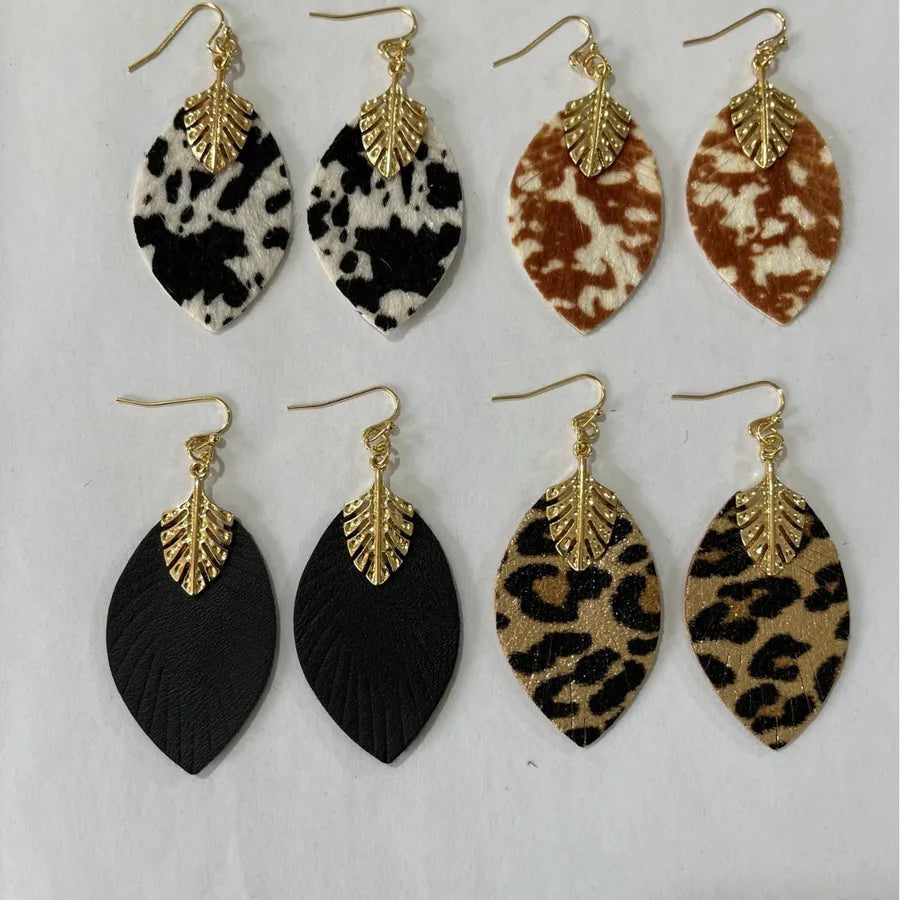 Discover Elegance with Western Style Leather Earrings - A Perfect Accessory for Women