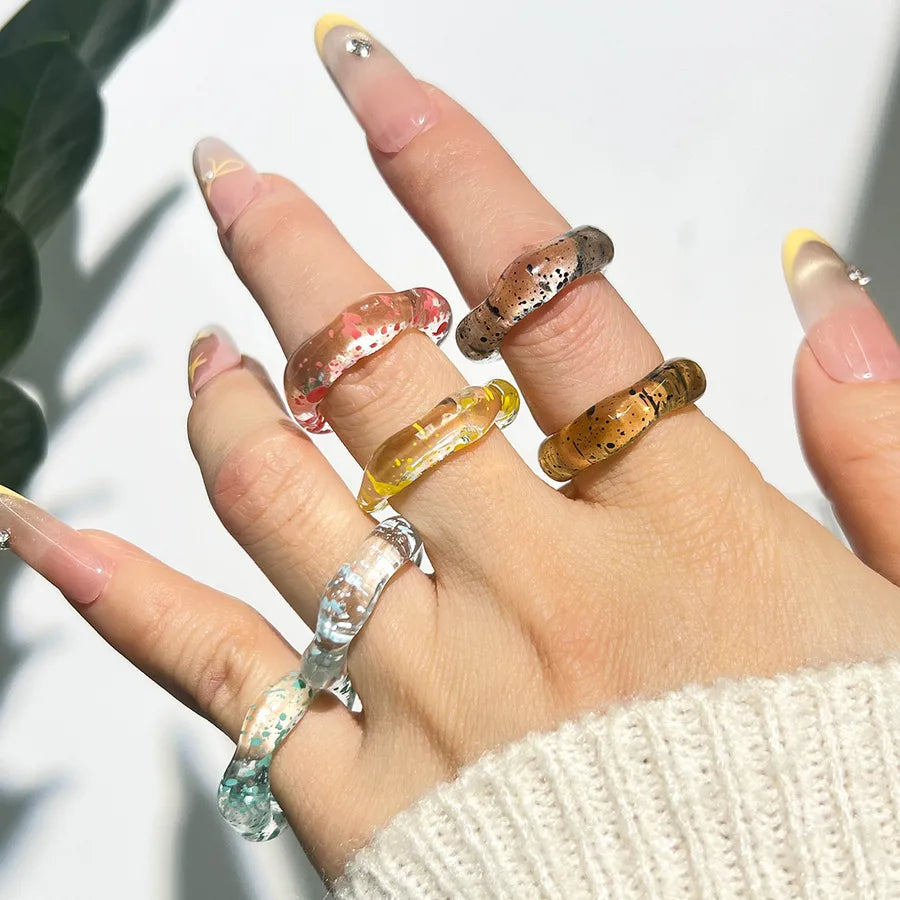 Discover the Unique Charm of Our Colorful Resin Ring