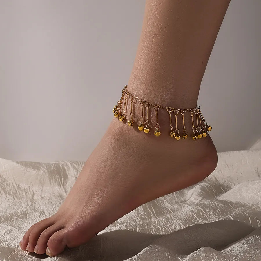 Discover the Elegance of Our New Retro Ethnic Style Beach Casual Street Snap Bell Tassel Women's Ankle Bracelets