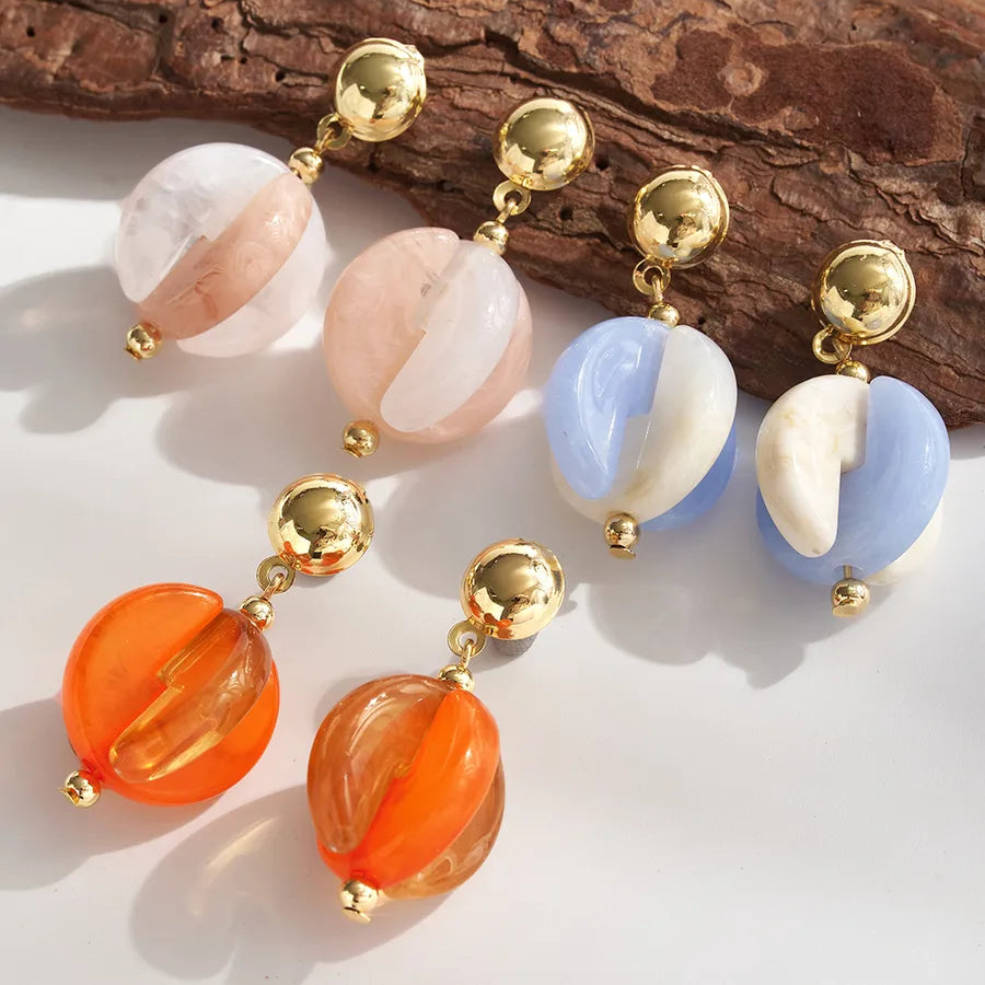 Elevate Your Elegance with Oval Electroplated Drop Earrings