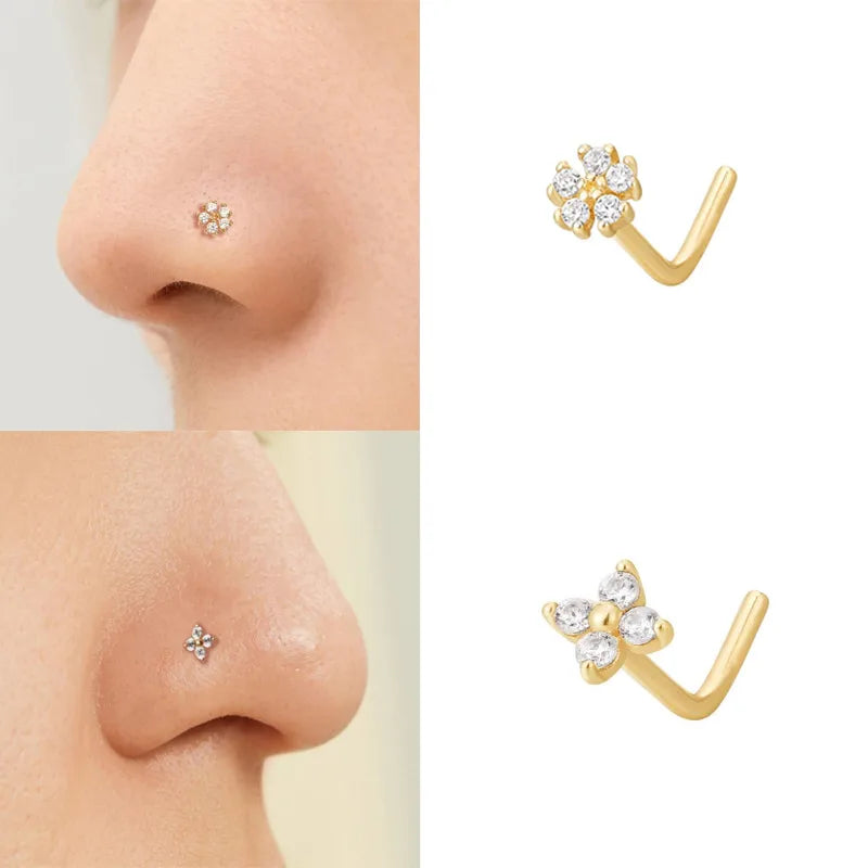 Elevate Your Style with Our Stunning S925 Sterling Silver Nose Studs