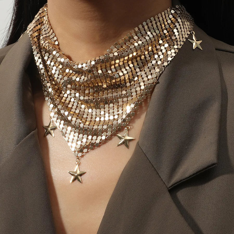 Discover the Elegance of Simple Style Classic Solid Color Alloy Choker