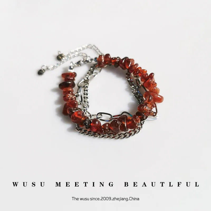 Elevate Your Style with Our Multi-Layered Irregular Beaded Bracelet