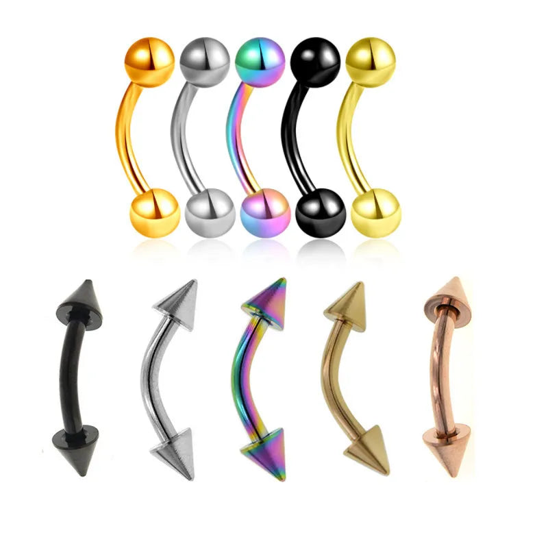 Elevate Your Style with Our Premium Stainless Steel Conical Eyebrow Piercing