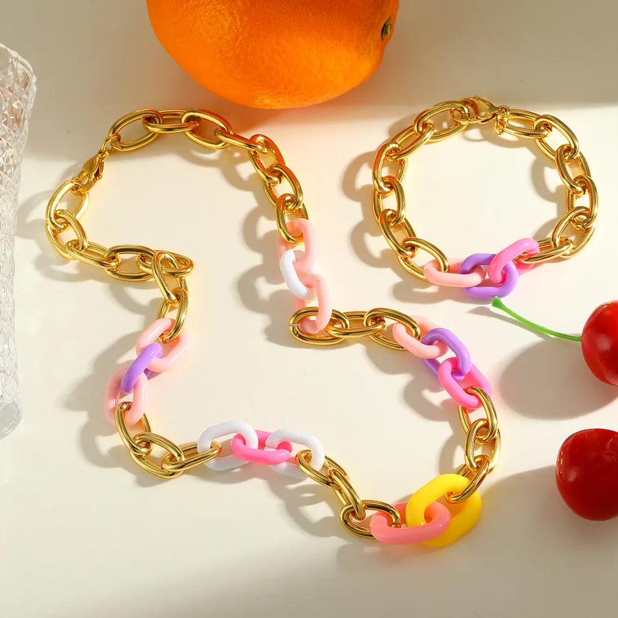 Elevate Your Style with the 18K Gold Plated Geometric Jewelry Set for Women