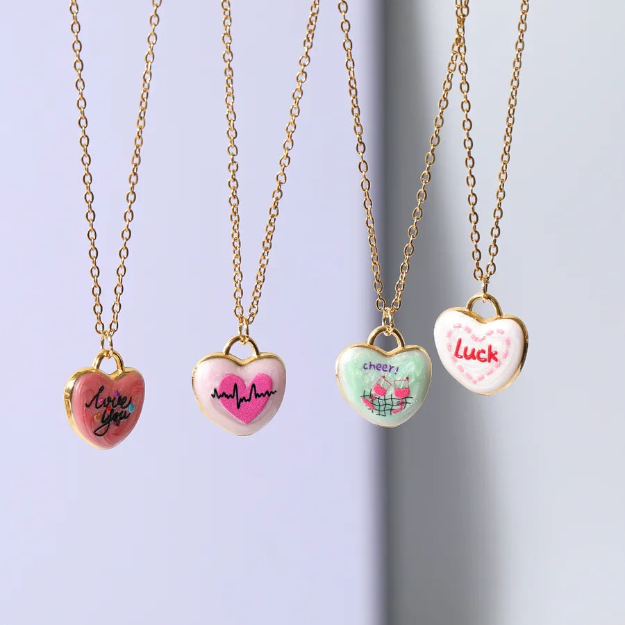 Unisex Heart Shape Enamel Necklace: A Timeless Accessory for Every Occasion