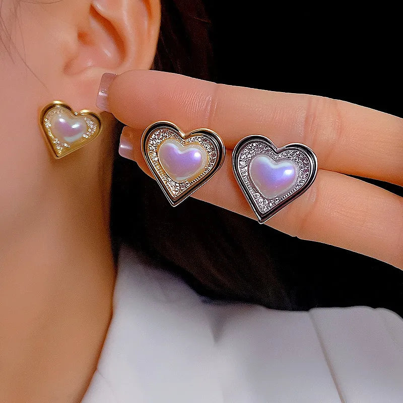 Elevate Your Elegance with Asymmetric Heart Shaped Earrings