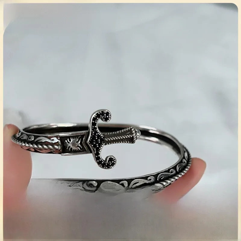Discover the Elegance of Vintage Ethnic Hand-Carved Couple Bracelets
