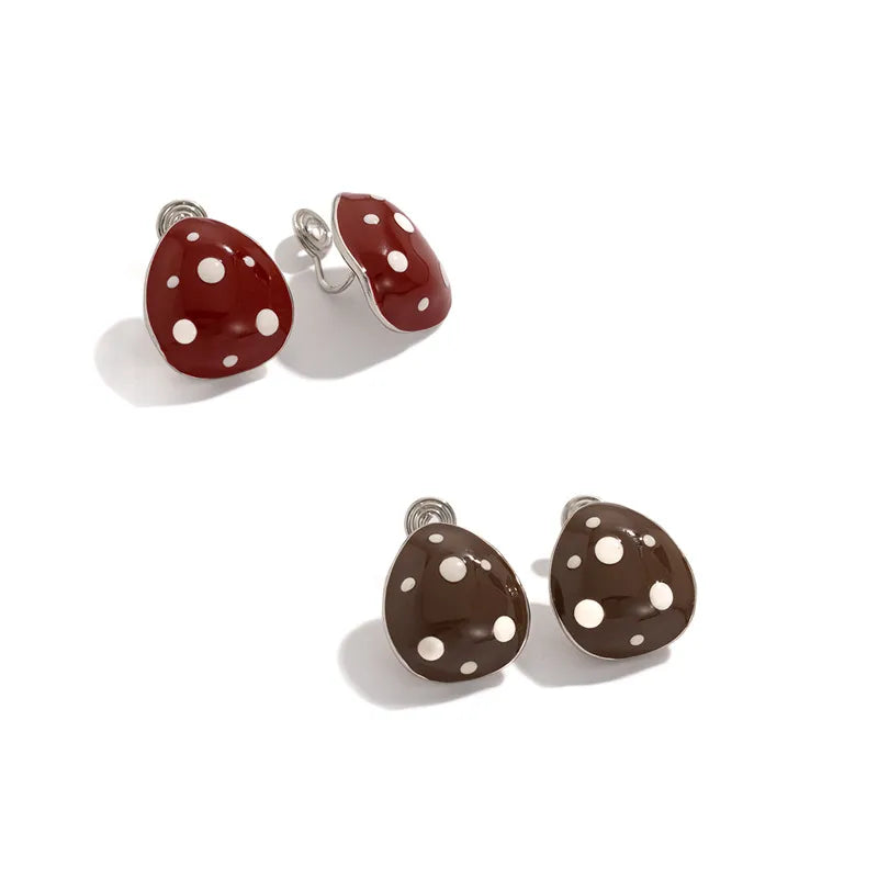 Elevate Your Style with Vintage-Inspired Red Water Drop Dot Earrings