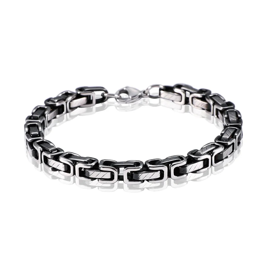 Elevate Your Style with the Stainless Steel Men's Imperial Bracelet