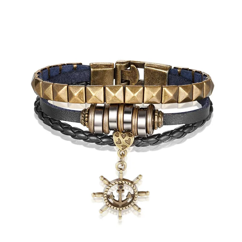 Discover the Punk Style Multi-Layer Anchor Bracelet for Women
