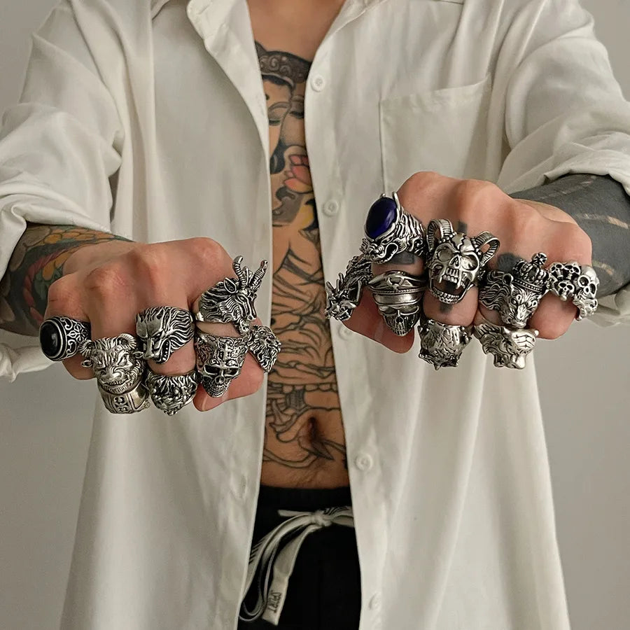 Discover the Allure of Style Alloy Rings Set for Men