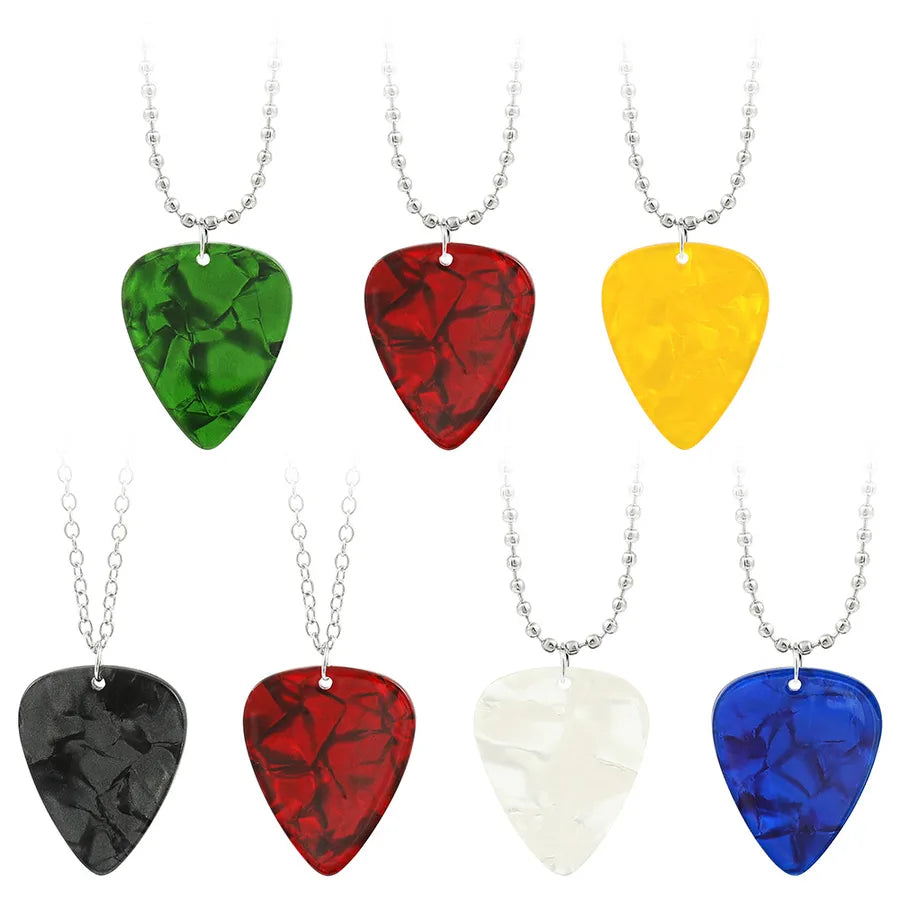 Discover the Stranger Things Themed Celluloid Guitar Pick Necklace: A Unique Accessory for Every Fan
