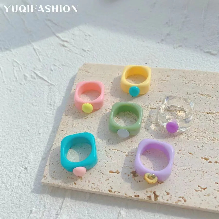 Elevate Your Style with the Macaron Color Ring - A Must-Have Jewelry Accessory