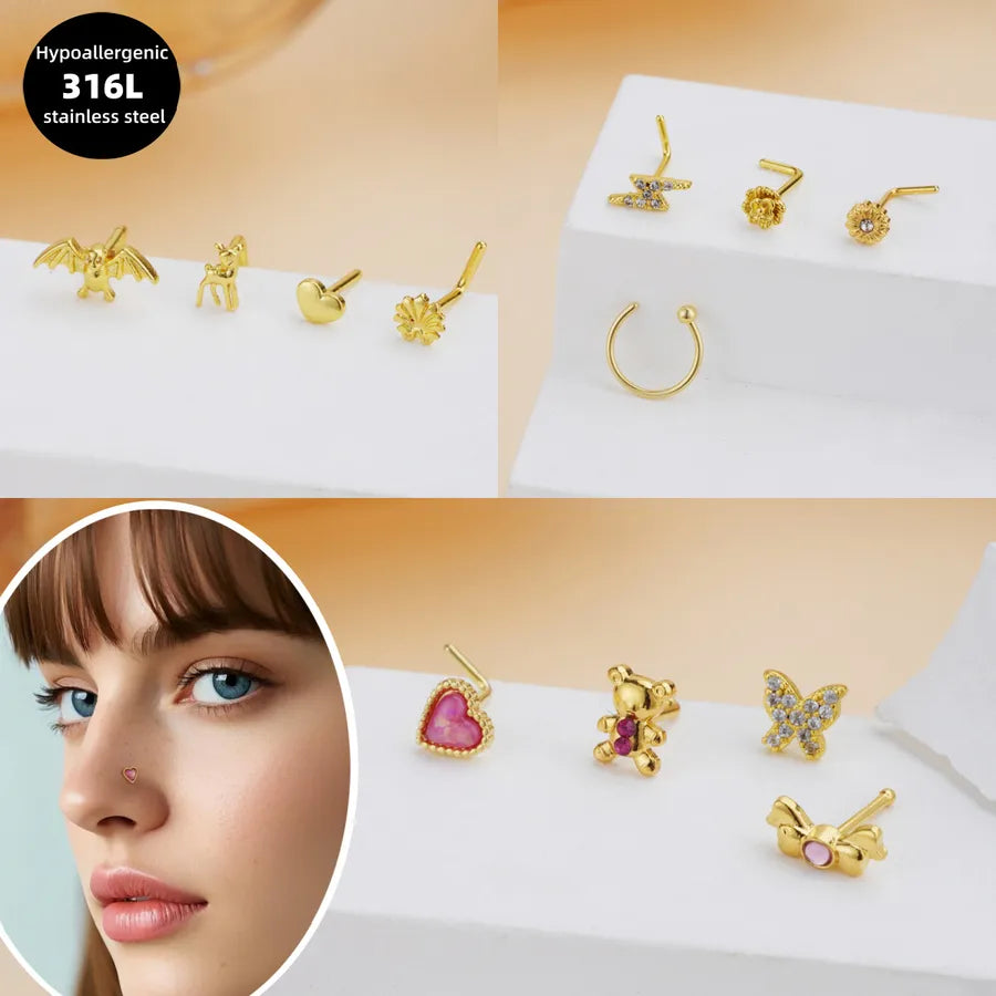 Explore the Elegance of Versatile Luxury Stainless Steel Nose Studs