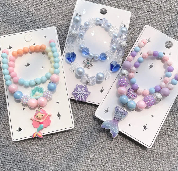 Enchanting Handmade Children's Jewelry Set: A Touch of Mermaid Magic
