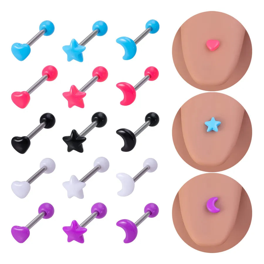 Discover the Minimalist Acrylic Tongue Studs: A Perfect Blend of Style and Elegance