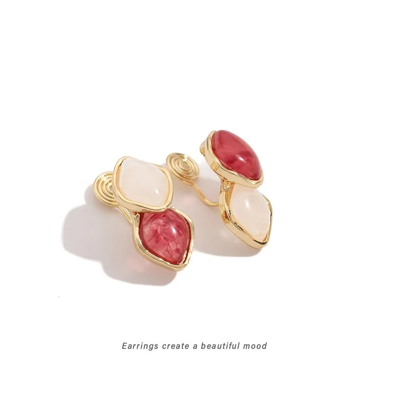 Elevate Your Style with Color Block Geometric Earrings