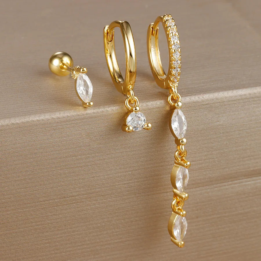 Elevate Your Style with Our Fashionable Artistic Long Waterdrop Earrings Set