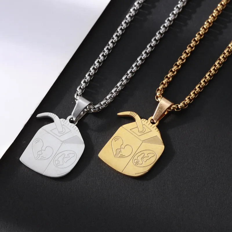 Hip Hop Style Stainless Steel Pendant Necklace: A Unique Valentine's Day Gift