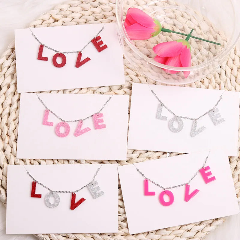 Elevate Your Style with the New Love Valentine's Day Ladies Pendant Necklace