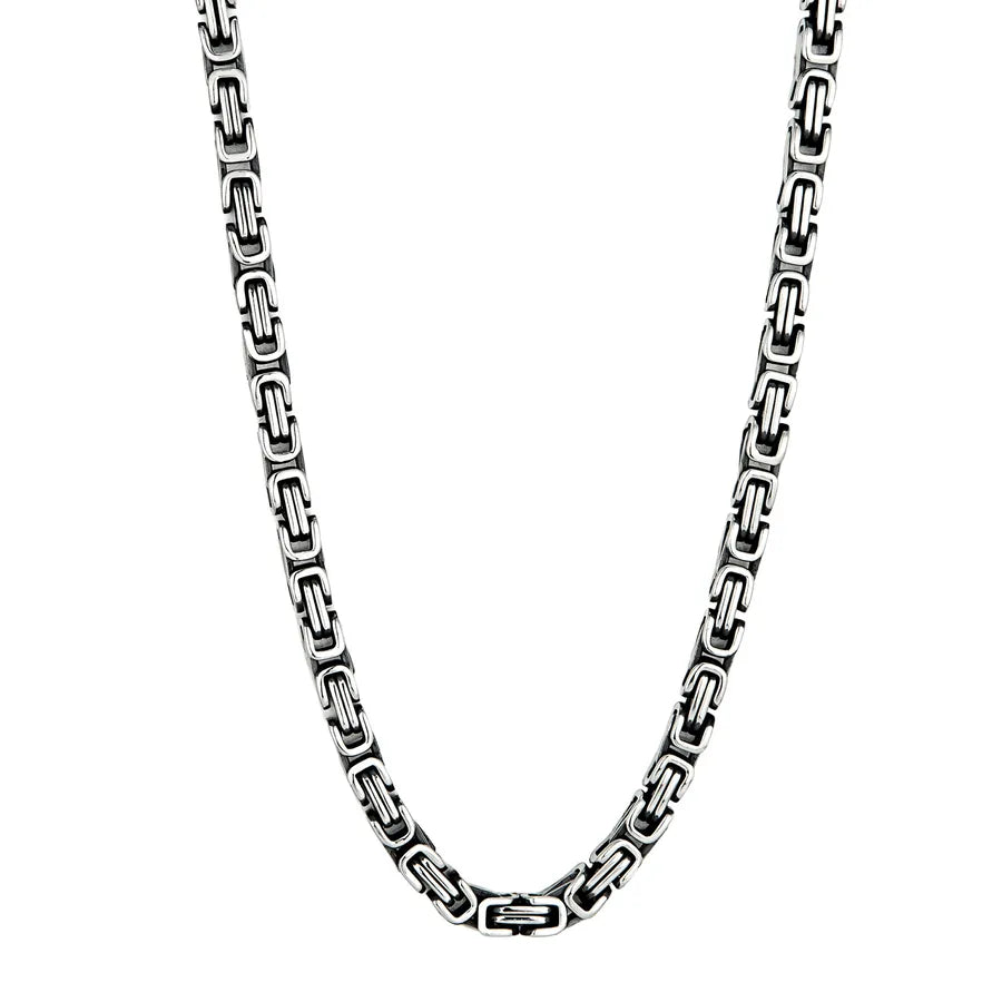 Discover the Timeless Elegance of the Vintage Art Men's Stainless Steel Necklace