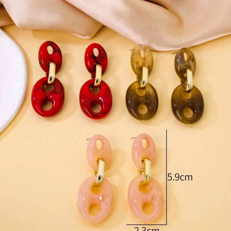 Elevate Your Style with Retro Acrylic Crystal Earrings