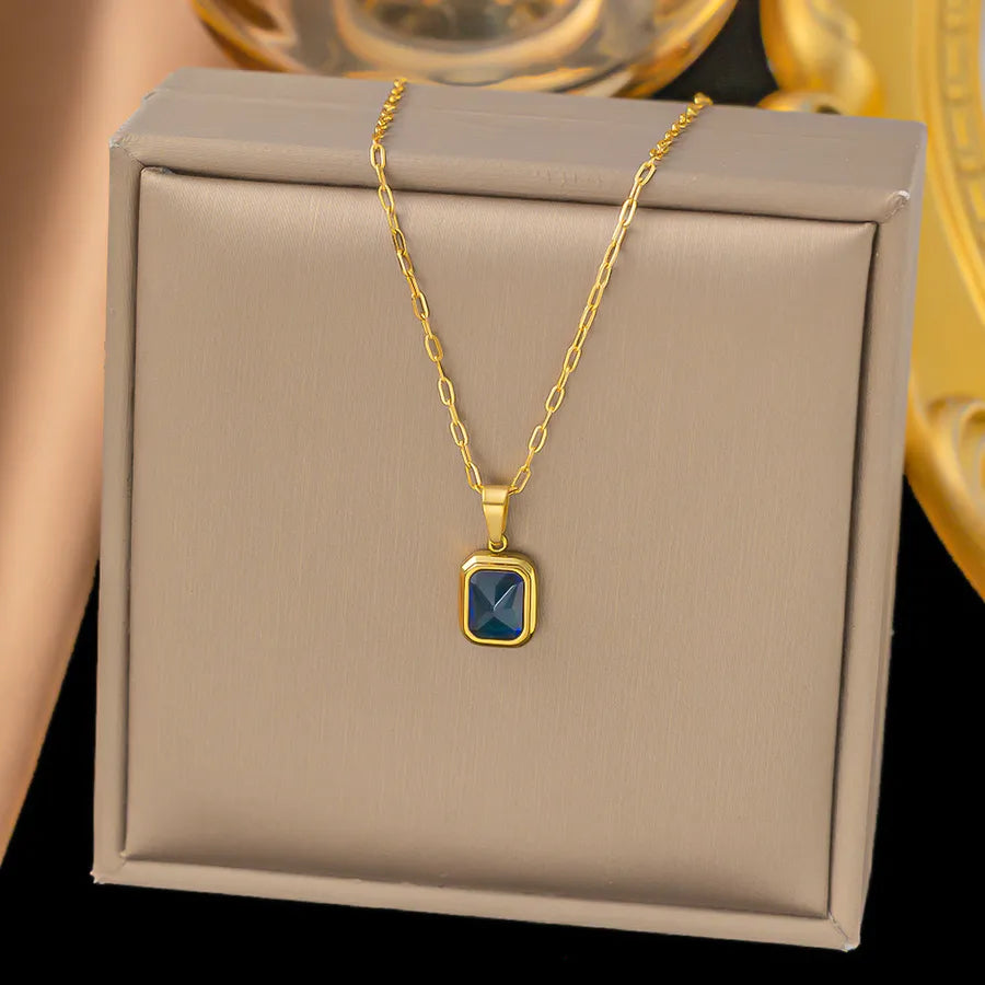 Elevate Your Style with the 304 Stainless Steel 18K Gold Plated IG Style Necklace