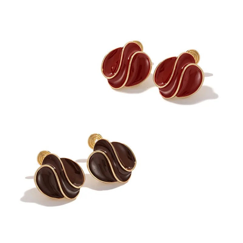 Elevate Your Style with French Style Wave Ear Clip Earrings