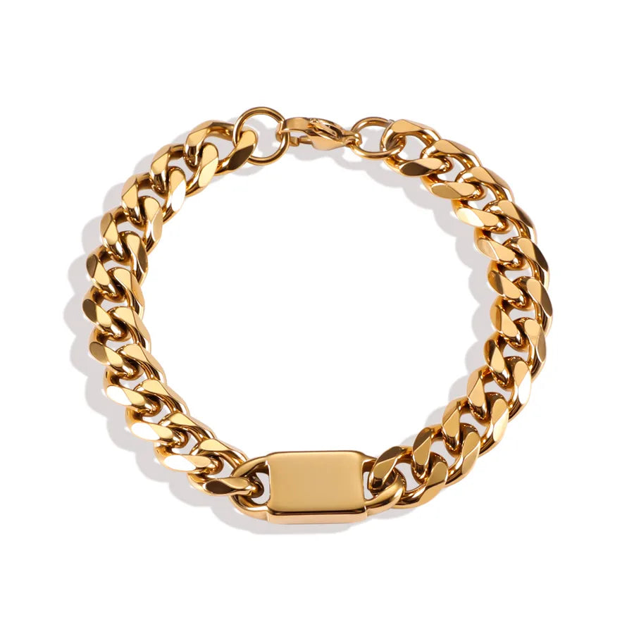Elevate Your Style with Our 18K Gold Plated Titanium Steel Tassel Bracelet