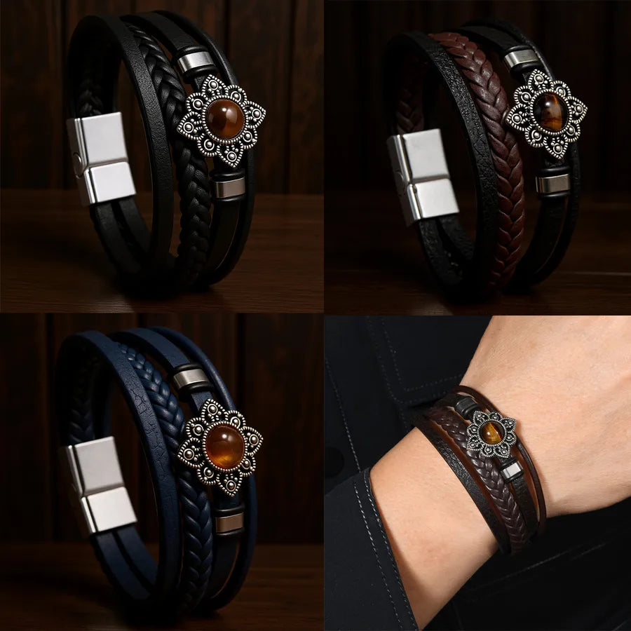 Elevate Your Style with the Men's Simple Style Four Seasons Handwoven Bracelet