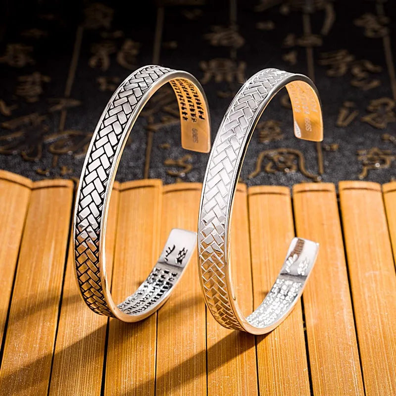 Discover the Elegance of the Thai Silver Handmade Woven Bracelet