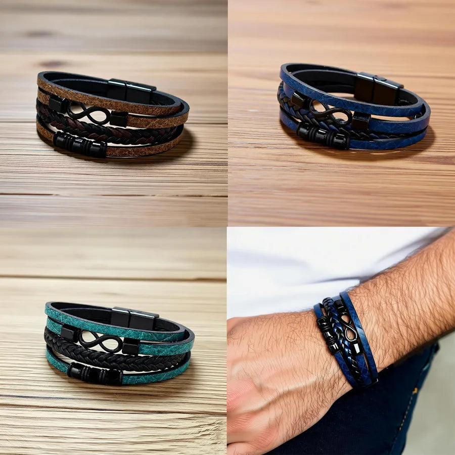 Elevate Your Style with the Men's Simple Style Four Seasons Handwoven Bracelet