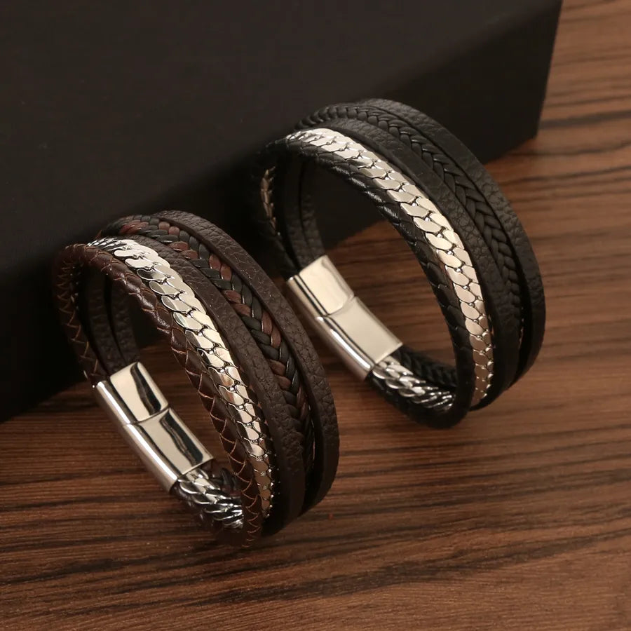 Elevate Your Style with the Men's Simple Style Four Seasons Versatile Handmade Woven Bracelet