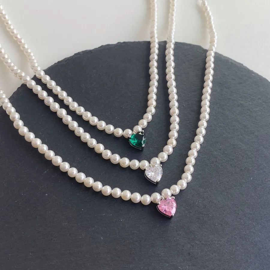 Elevate Your Style with the 925 Sterling Silver Beaded Heart Shape Necklace